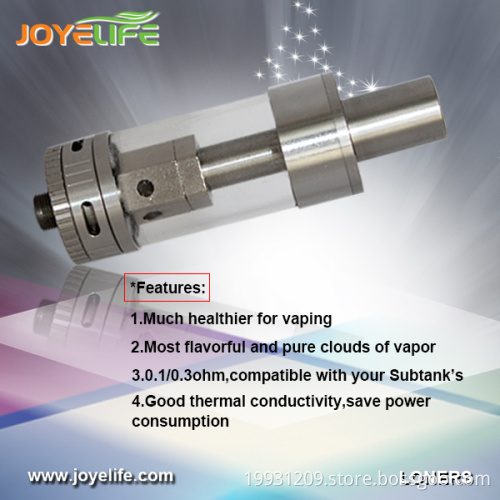 Shenzhen Health products LONERS Ceramic Coil vape tank ceramic glass atomizer on sale now